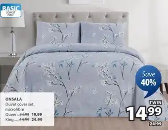 JYSK ONSALA Duvet cover set, microfibre Queen offer