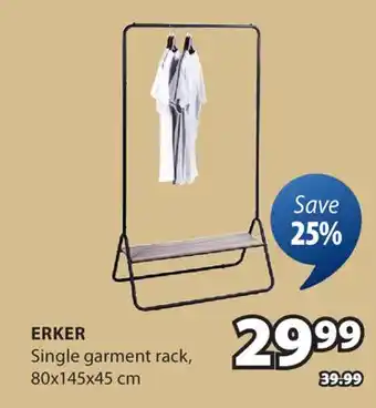 JYSK ERKER Single garment rack offer