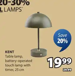 JYSK Kent Table Lamp offer