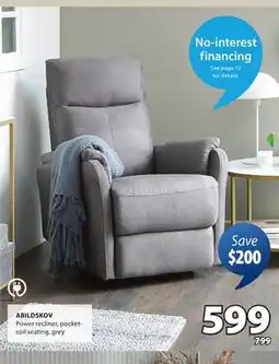 JYSK ABILDSKOV Power recliner offer