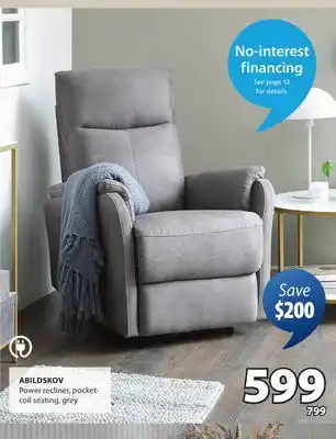 JYSK ABILDSKOV Power recliner offer