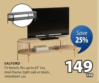 JYSK SALFORD TV bench offer