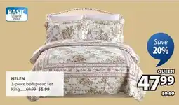 JYSK HELEN 3-piece bedspread set offer
