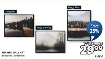 JYSK FRAMED WALL ART offer