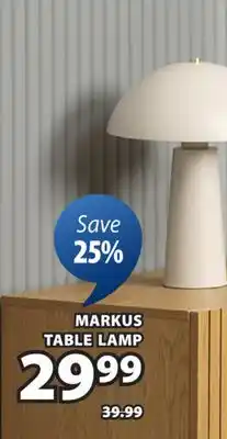 JYSK MARKUS TABLE LAMP TABLE offer