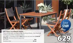 JYSK IBIS TABLE + 4 GARDENA CHAIRS offer