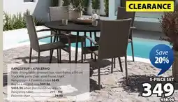 JYSK RANGSTRUP + 4 PALERMO Patio dining table offer