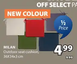 JYSK MILAN Outdoor seat cushion offer