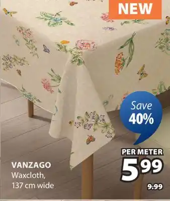 JYSK VANZAGO Waxcloth offer