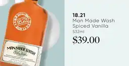 Chatters Salon 18.21 Man Made Wash Spiced Vanilla offer