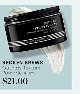 Chatters Salon REDKEN BREWS Outplay Texture Pomade offer