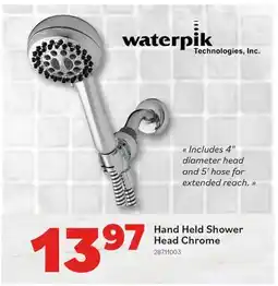 Matériaux Pont Masson Hand Held Shower Head Chrome offer