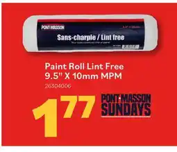 Matériaux Pont Masson Paint Roll Lint Free 9.5 x 10mm MPM offer