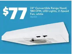 Matériaux Pont Masson 24 Convertible Range Hood, 180 CFM, LED Lights, 2-Speed Fan, white offer
