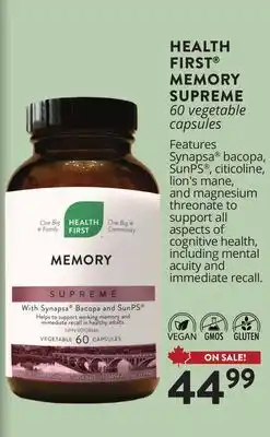 Ki Nature & Santé HEALTH FIRST MEMORY SUPREME offer