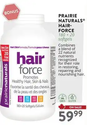 Ki Nature & Santé PRAIRIE NATURALS HAIR- FORCE offer