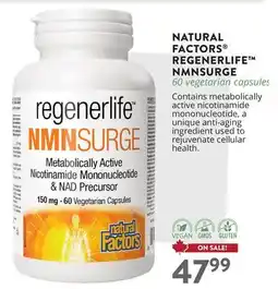 Ki Nature & Santé NATURAL FACTORS REGENERLIFE NMNSURGE offer