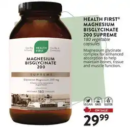 Ki Nature & Santé HEALTH FIRST MAGNESIUM BISGLYCINATE 200 SUPREME offer
