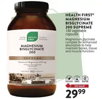 Ki Nature & Santé HEALTH FIRST MAGNESIUM BISGLYCINATE 200 SUPREME offer