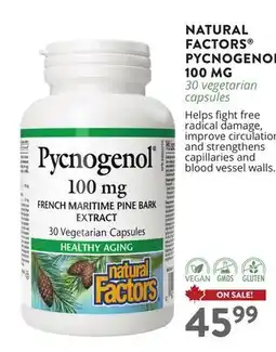 Ki Nature & Santé NATURAL FACTORS PYCNOGENO 100 MG offer