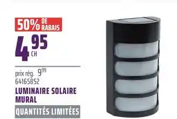 Gagnon - La Grande Quincaillerie LUMINAIRE SOLAIRE MURAL offer