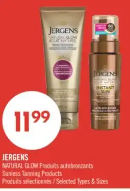 Pharmaprix JERGENS NATURAL GLOW Sunless Tanning Products offer