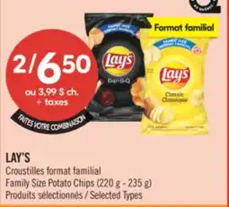 Pharmaprix LAY'S Family Size Potato Chips offer