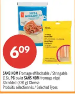 Pharmaprix NO NAME Stringable (16), PC or NO NAME Shredded (320 g) Cheese offer