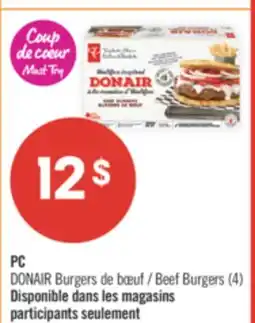 Pharmaprix PC Beef Burgers offer