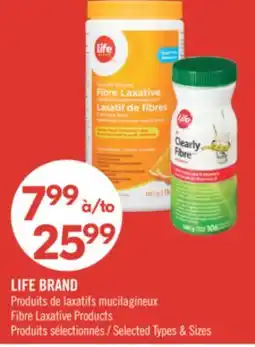 Pharmaprix LIFE BRAND Fibre Laxative Products offer
