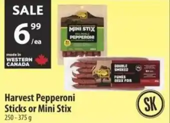 Co-op Harvest pepperoni sticks or mini stix offer