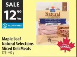 Co-op Maple leaf natural selections sliced deli meats offer