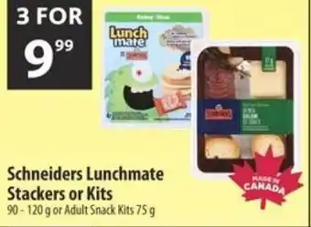 Co-op Schneiders lunchmate stackers or kits offer