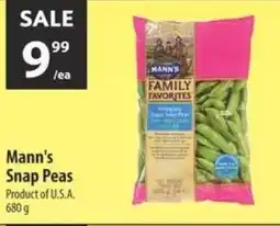 Co-op Mann's snap peas offer