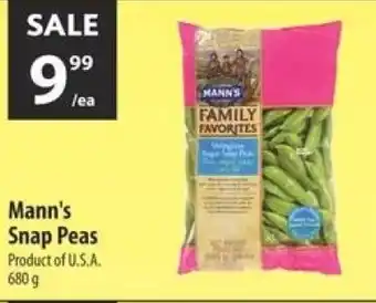 Co-op Mann's snap peas offer