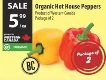 Co-op Organic hot house peppers offer