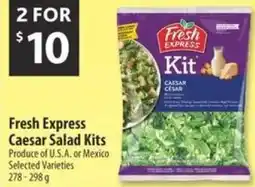 Co-op Fresh express caesar salad kits offer