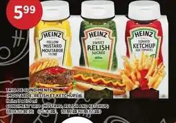 Kim Phat Heinz CONDIMENT TRIO (MUSTARD, RELISH AND KETCHUP) offer