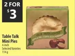 Co-op Table talk mini pies offer