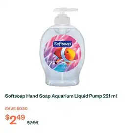 Voilà Softsoap Hand Soap Aquarium Liquid Pump 221 ml offer