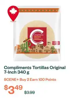 Voilà Compliments Tortillas Original 7-Inch 340 g offer