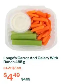 Voilà Longo's Carrot And Celery With Ranch 485 g offer