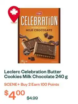 Voilà Leclerc Celebration Butter Cookies Milk Chocolate 240 g offer