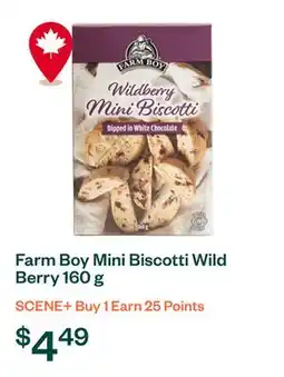 Voilà Farm Boy Mini Biscotti Wild Berry 160 g offer