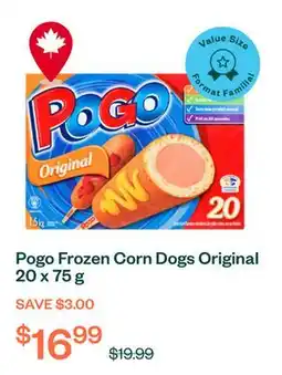 Voilà Pogo Frozen Corn Dogs Original 20 x 75 g offer