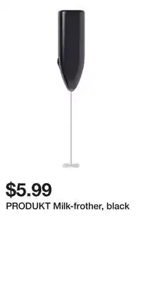 IKEA PRODUKT Milk-frother, black offer