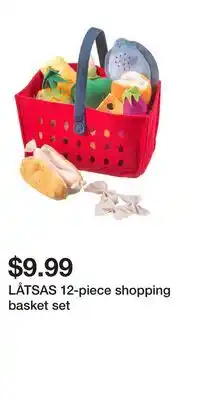 IKEA LÅTSAS 12-piece shopping basket set offer