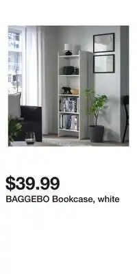 IKEA BAGGEBO Bookcase, white offer
