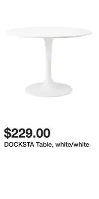 IKEA DOCKSTA Table, white/white offer