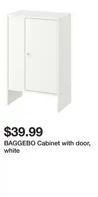 IKEA BAGGEBO Cabinet with door, white offer